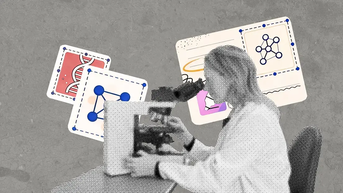 Researcher managing citations with document agent