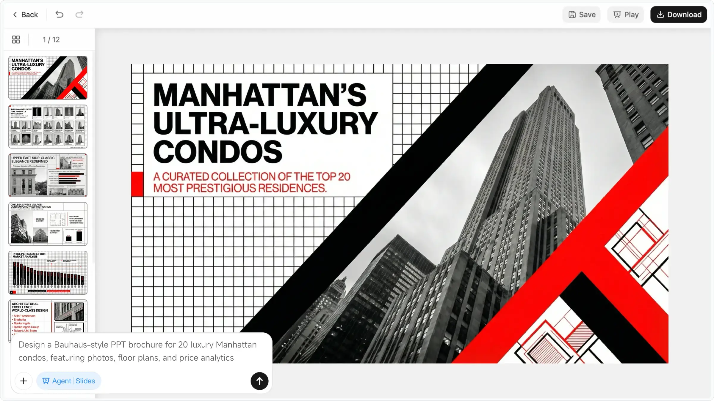 Kimi K2.5 creating professional presentation slides