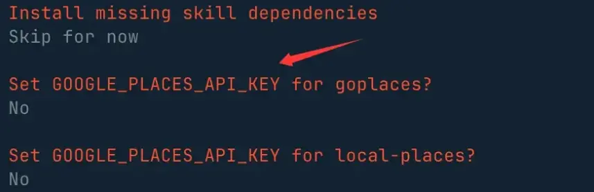 Setting the remaining API keys