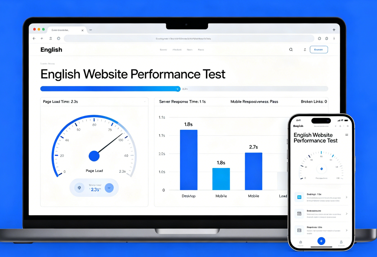 Website testing and performance review on devices