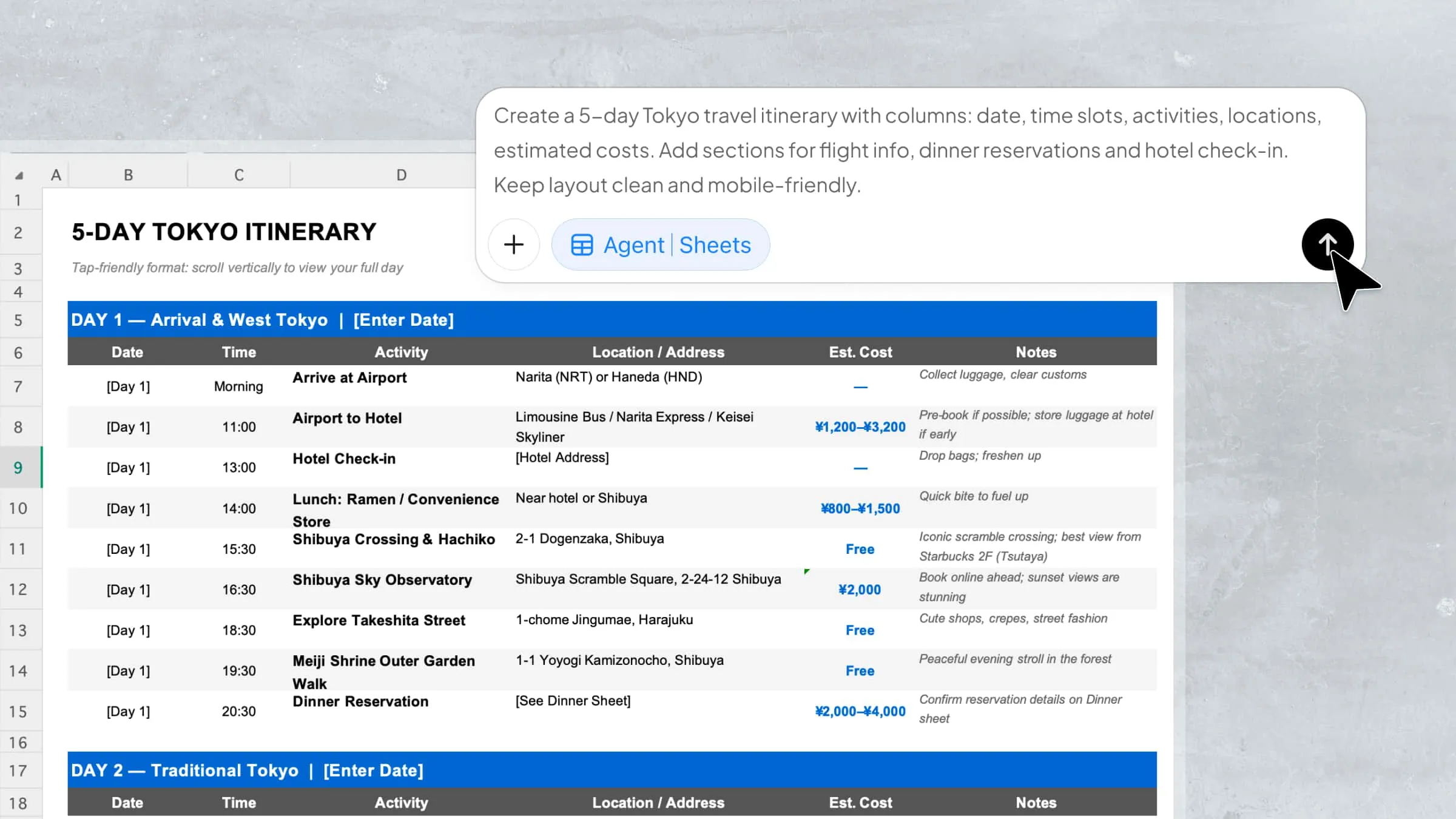 10 Excel Templates For Travel Itineraries Plan Your Trip Stress Free