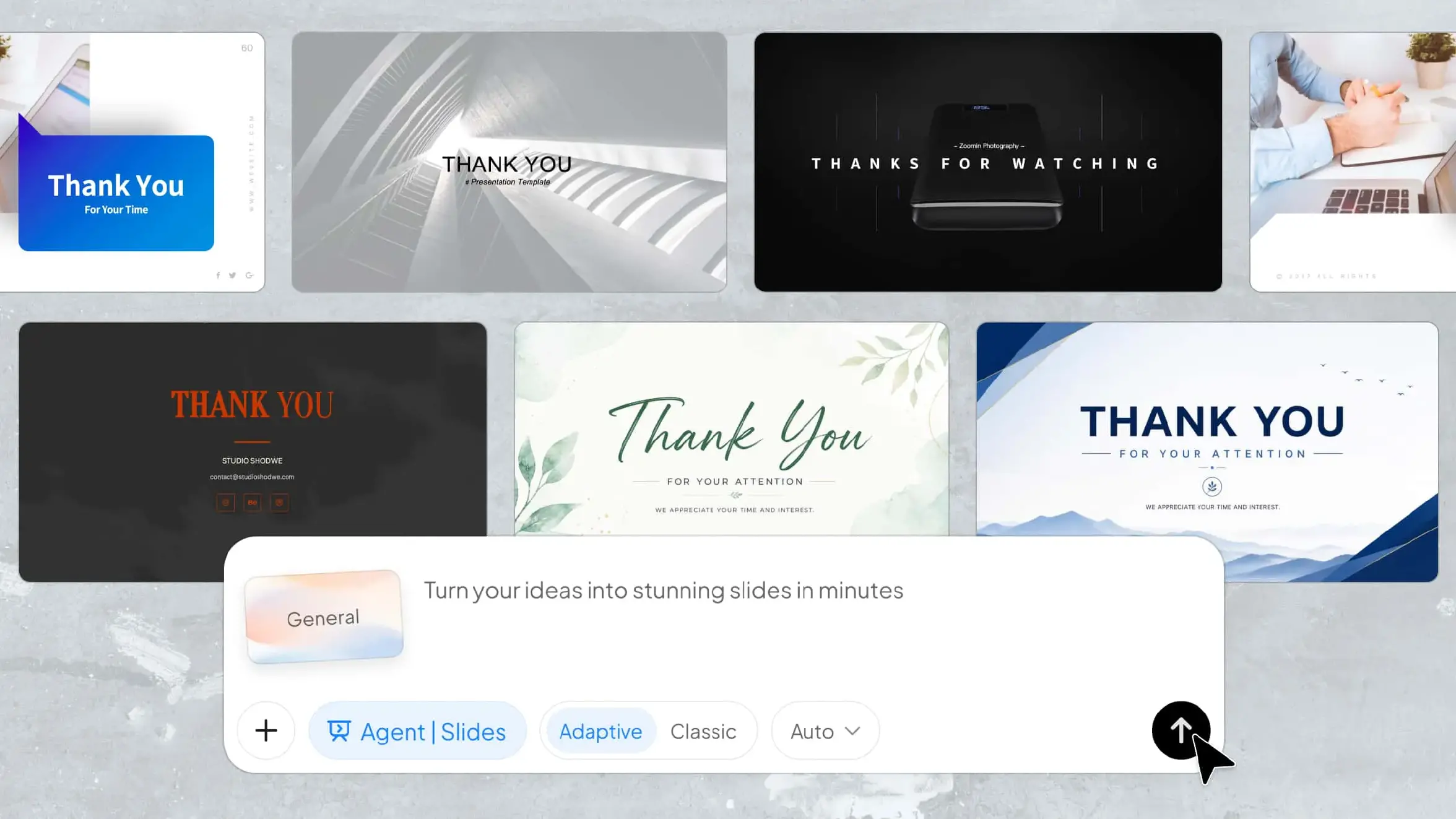 Thank-you slides for PPT templates