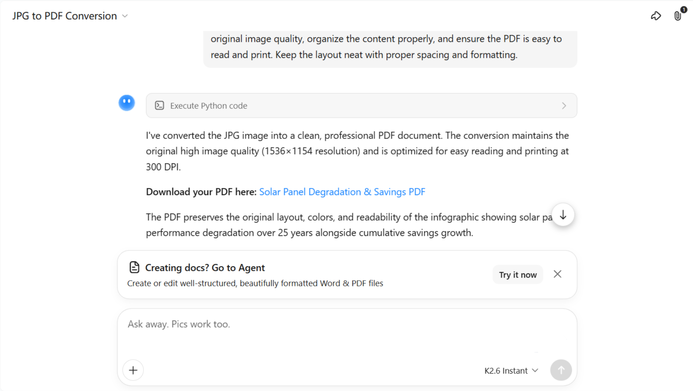 Generate pdf file