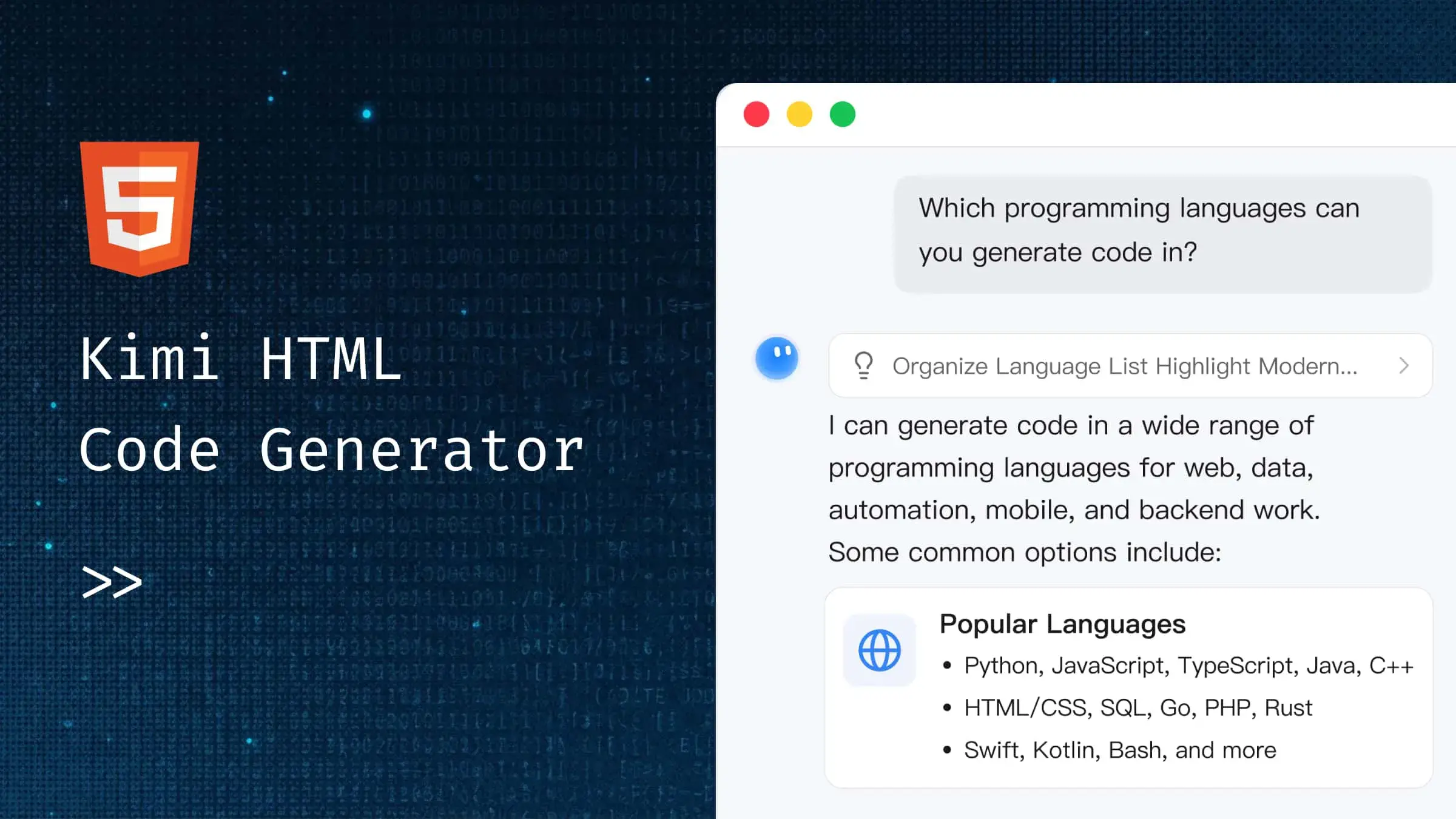 AI HTML Code Generator