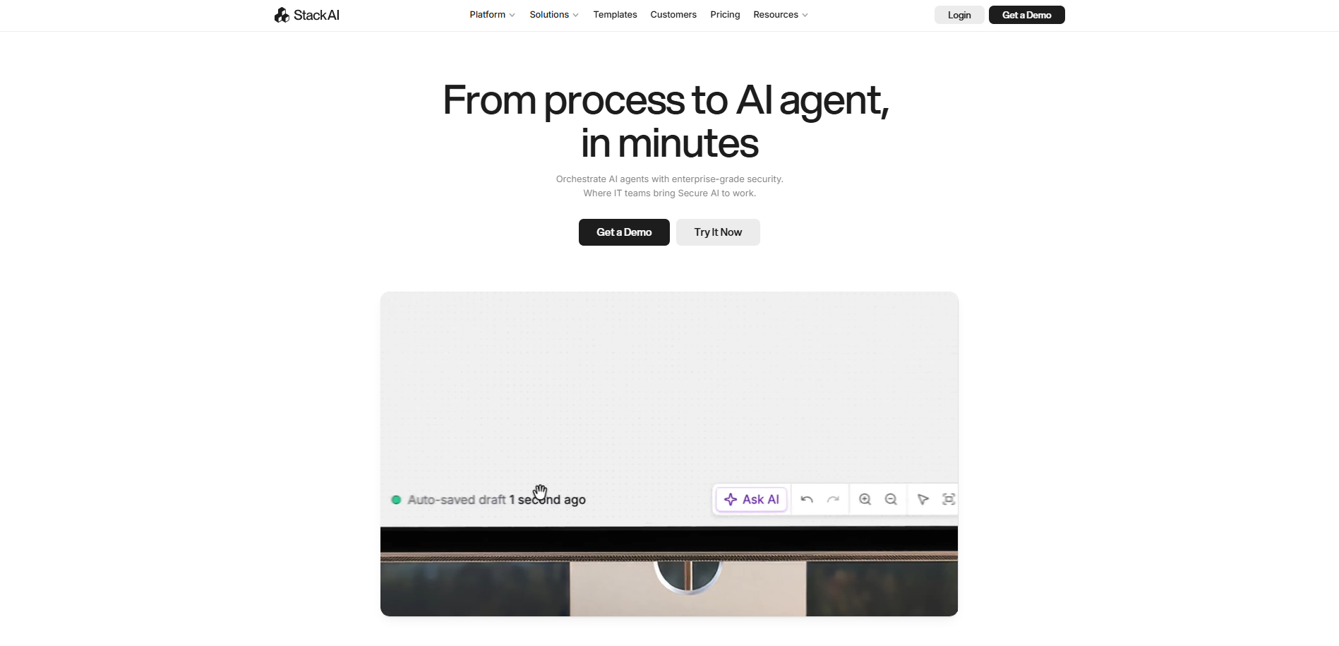 Stack AI - low-code AI agent builder platform