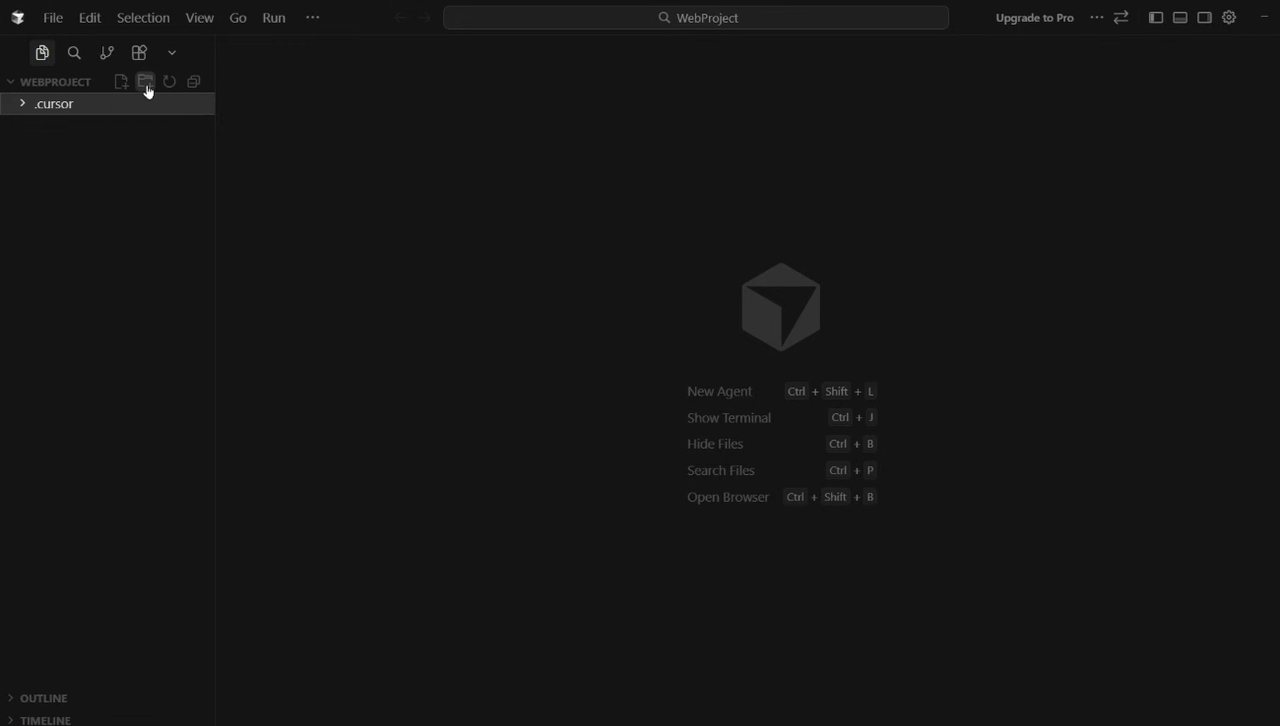 Creating a .cursor folder in the project root directory