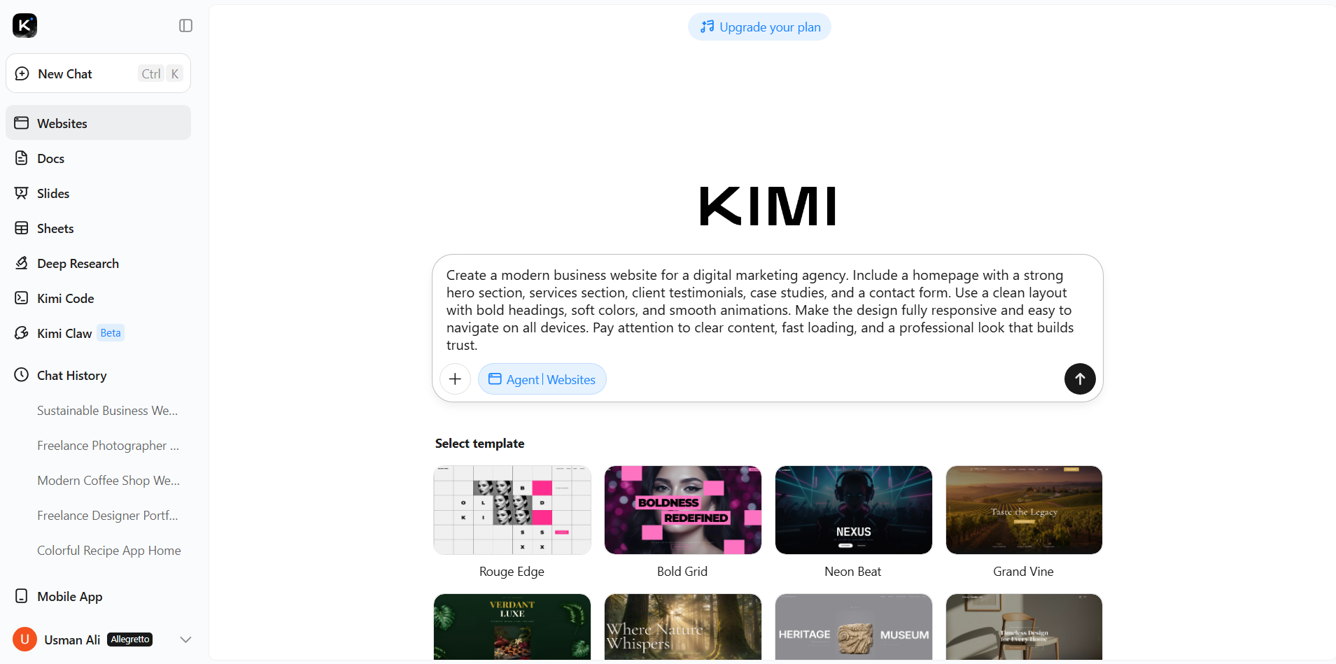 Send a prompt and generate