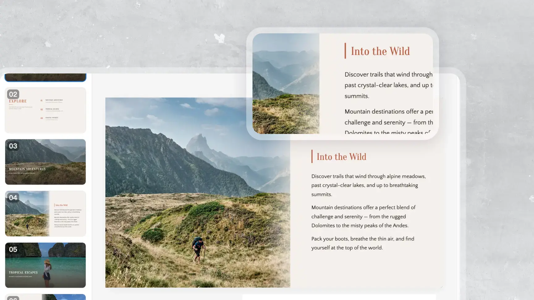 High-resolution photos preserved in a PowerPoint slideshow