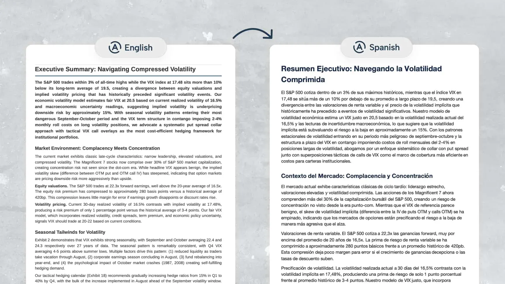 Translated document preserving structure and readability