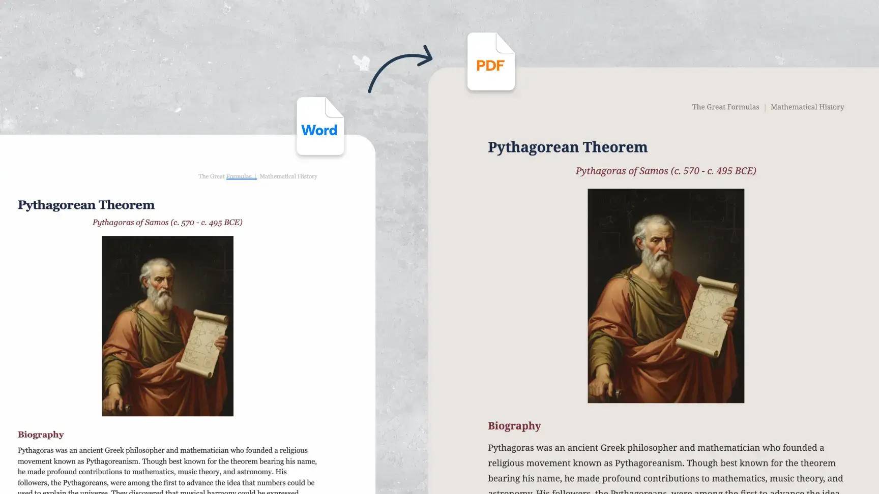 Word to PDF converter preserving document structure