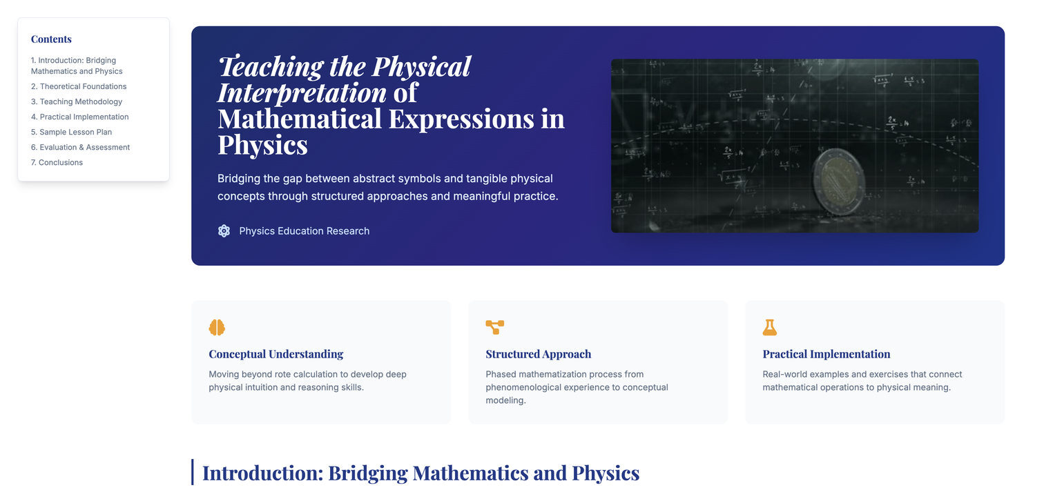 Physical Meaning in Physics Equations