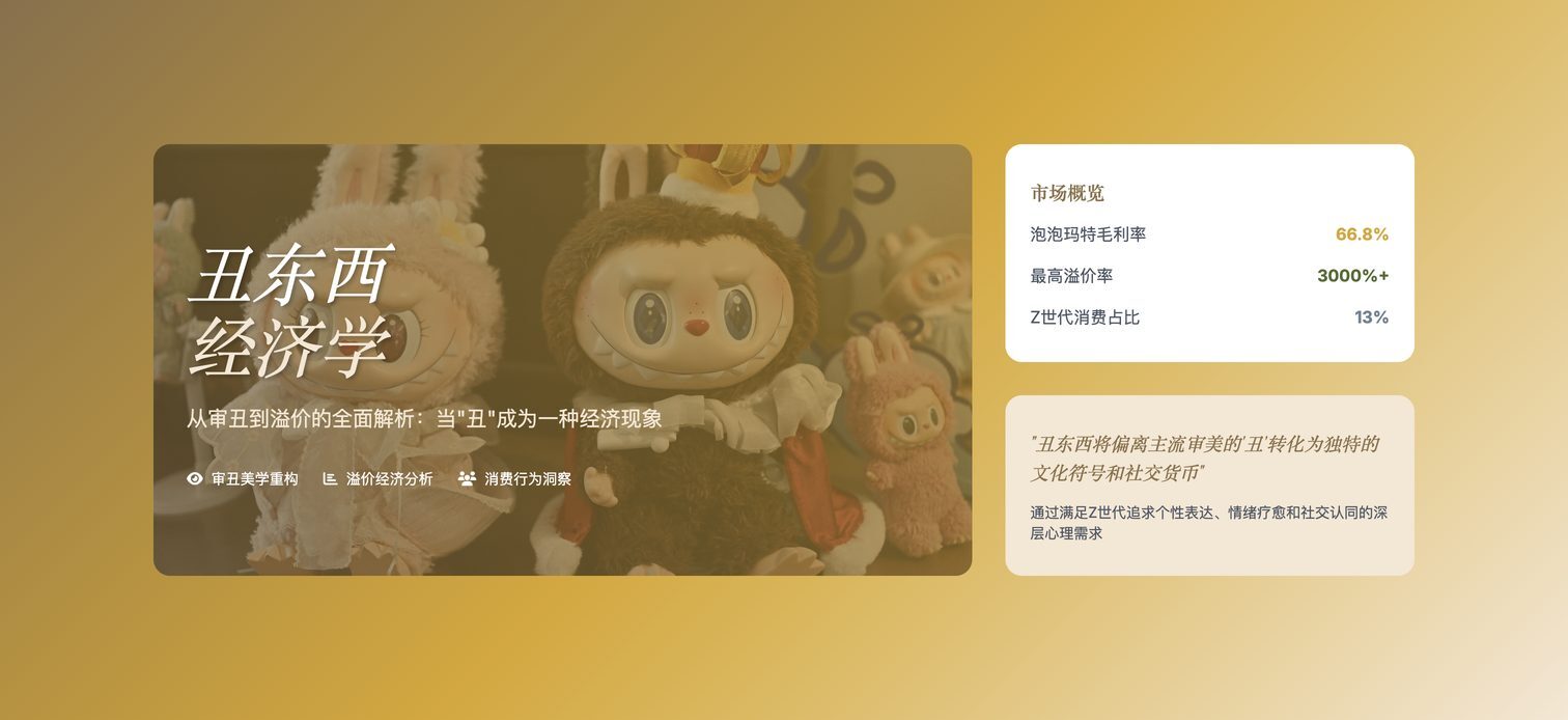 丑萌商品的消费经济