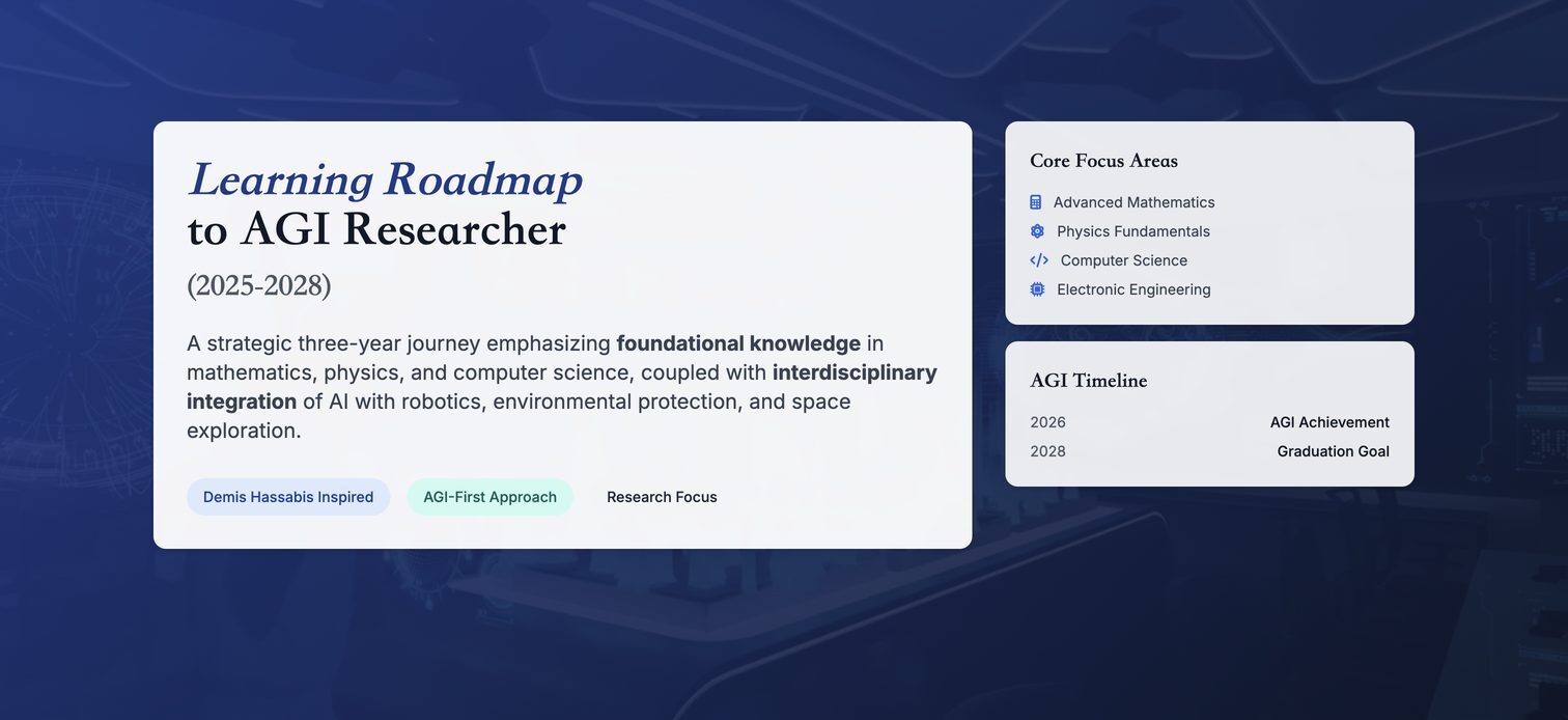 AGI Research Learning Roadmap