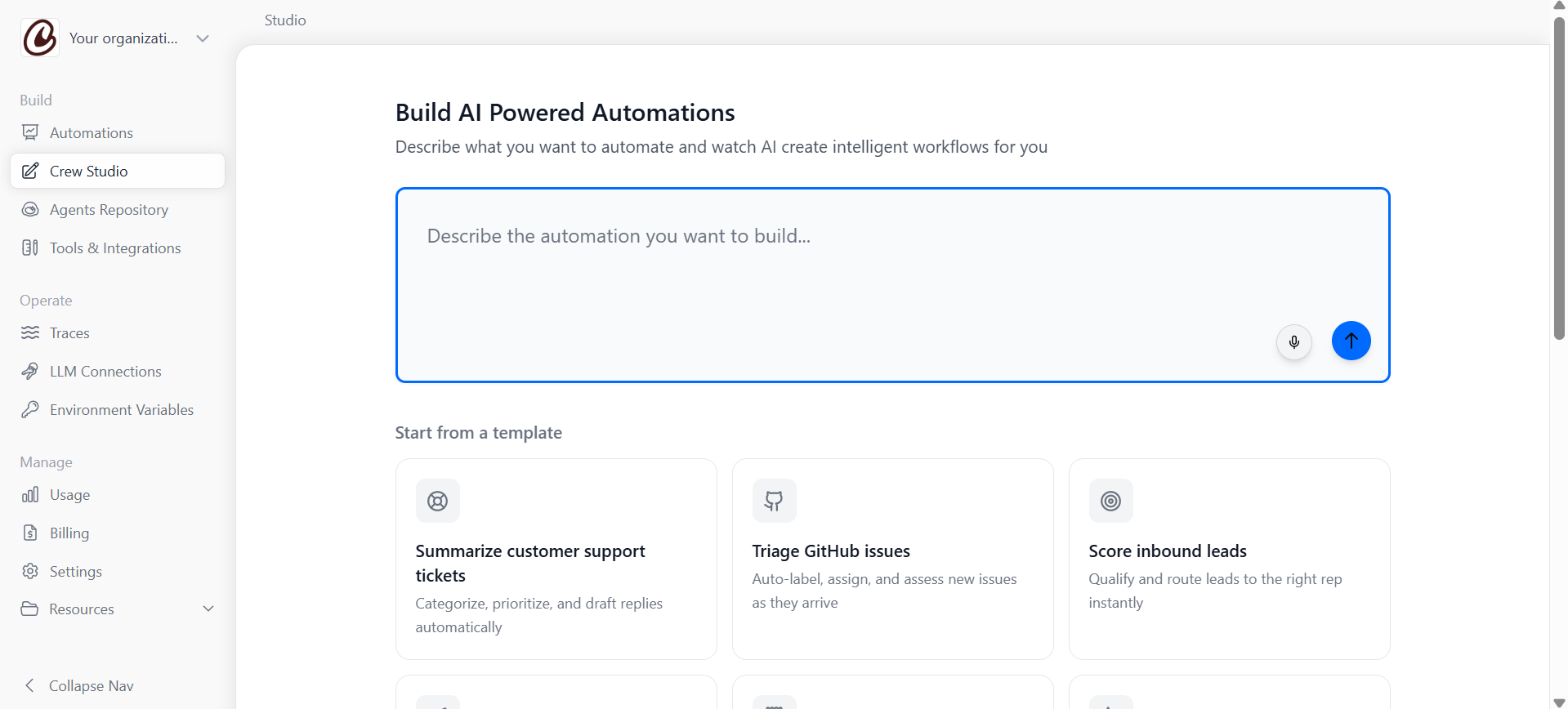 CrewAI - AI agent development framework
