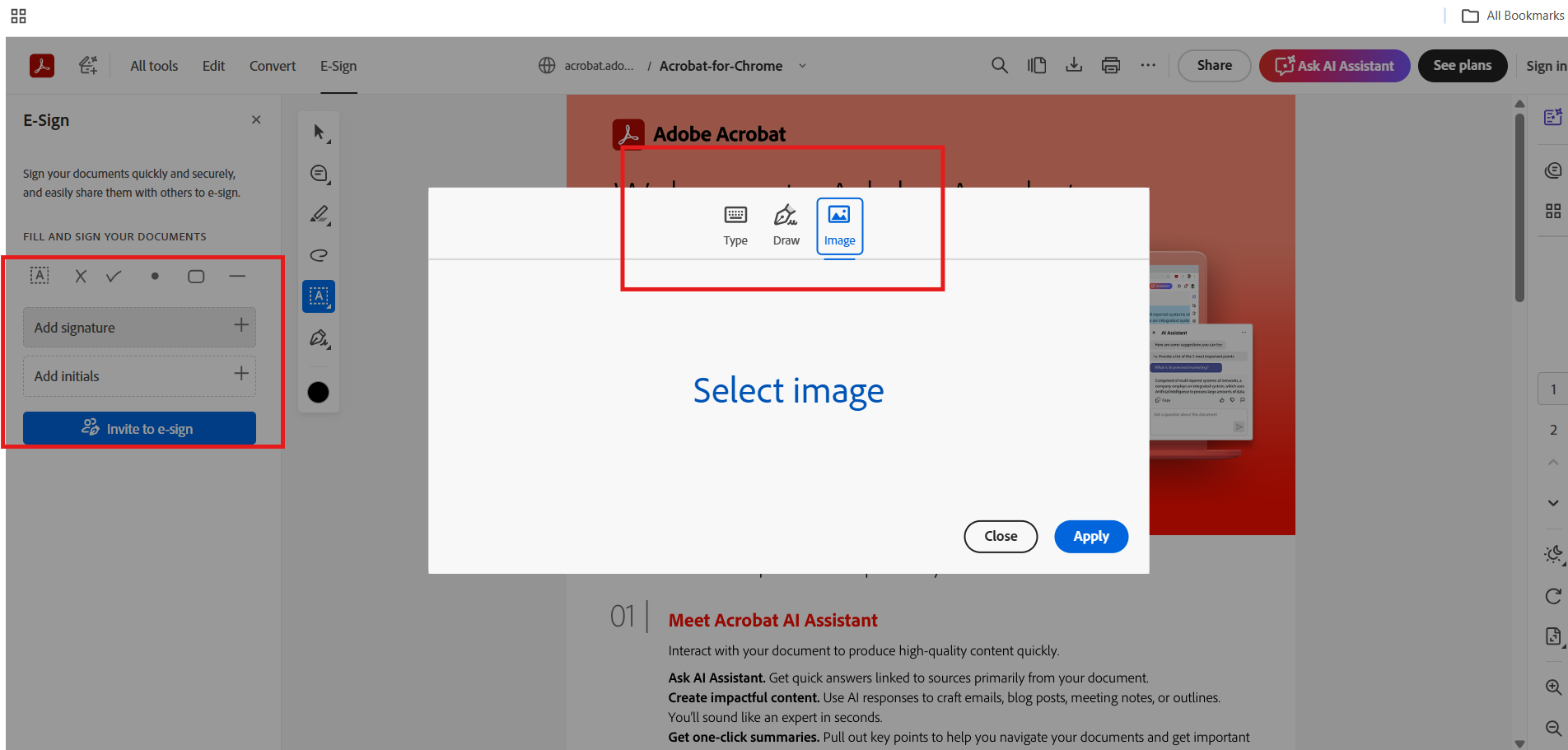Create a signature in Acrobat Reader