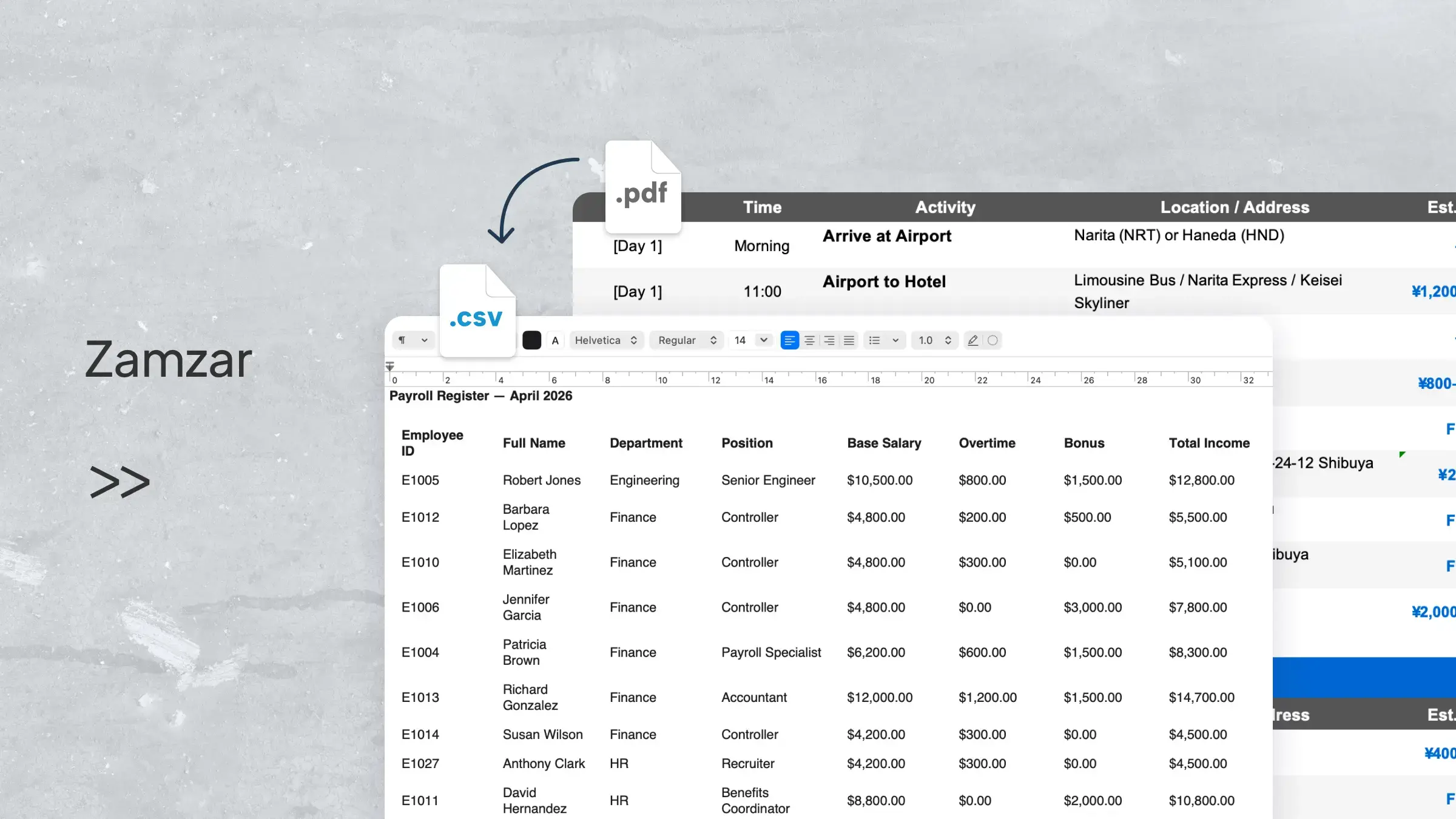 Guide complet du convertisseur Zamzar PDF vers CSV