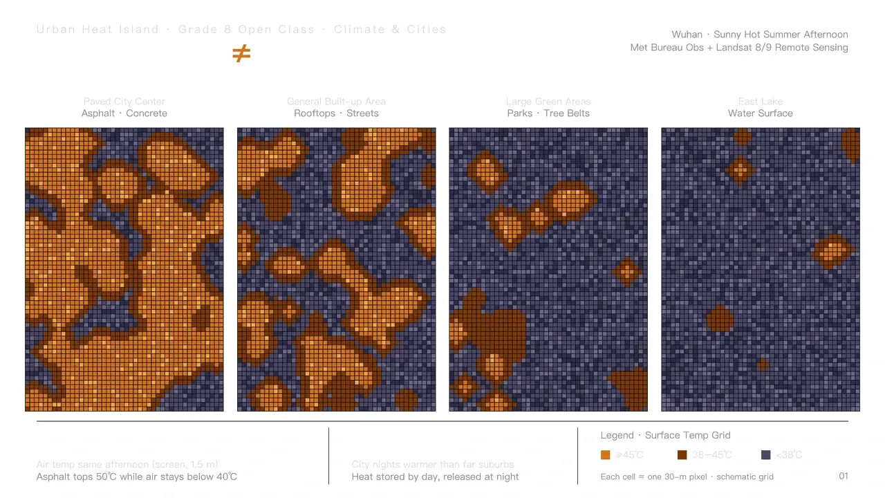 Urban Heat Island Infographic Presentation