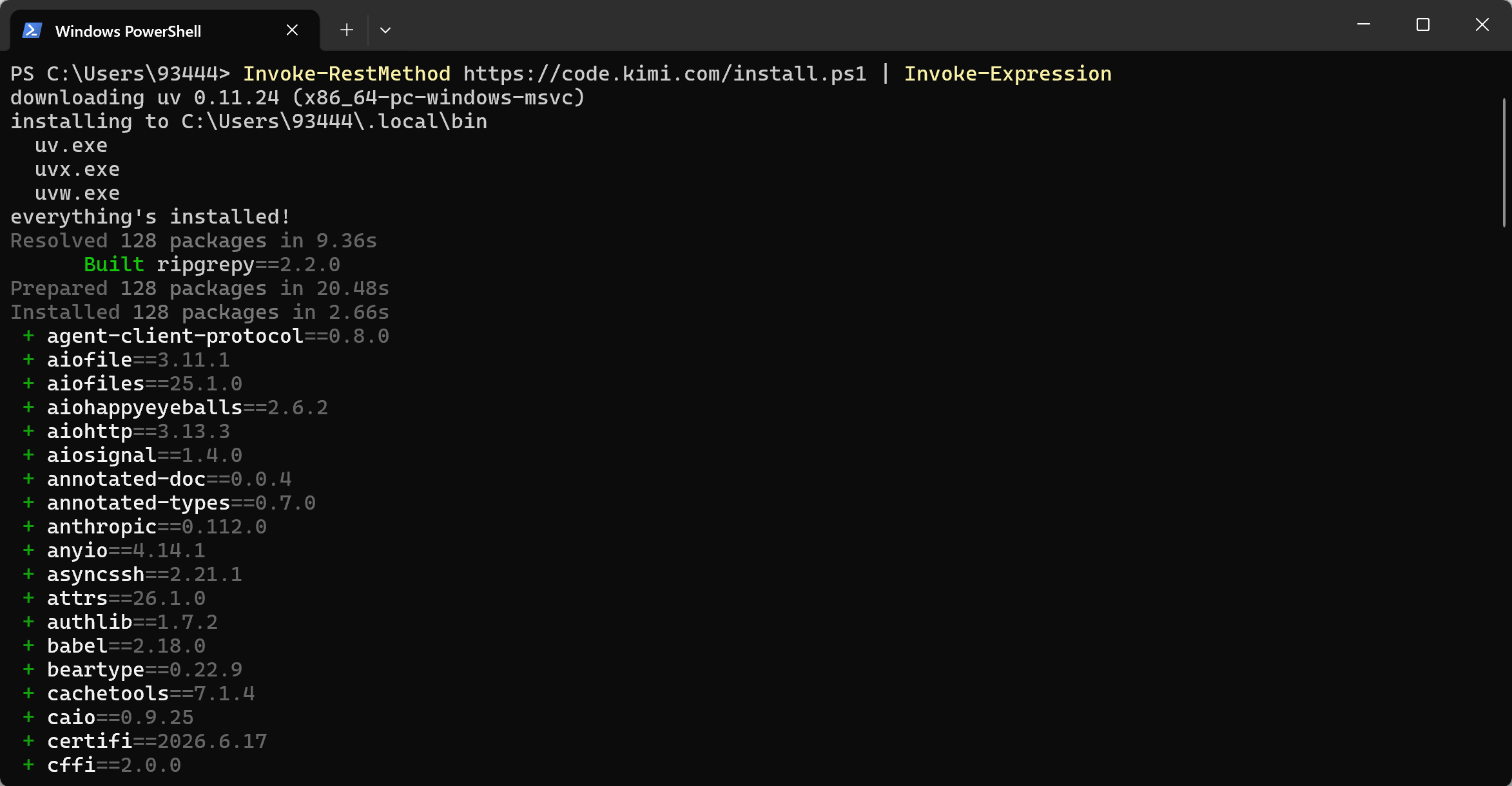 Install and set up Kimi Code CLI